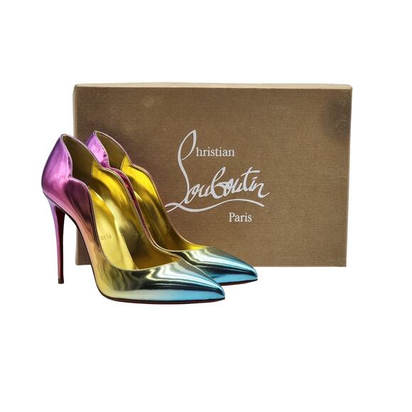 Christian Louboutin Shoes - Christian Louboutin Hot Chick Metallic Leather Pumps EU 38.5 US 8.5 - NWB